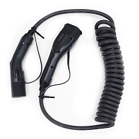Nabíjecí kabel - Type 2 / Type 2, 3x16A, 400V, 5m/3m, spirálový