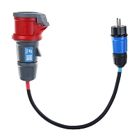 Redukce CEE 5pin 16A - CZ SCHUKO 16A 230V 0,4m