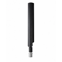 Anténa WIFI 6E konektorová FLAT 979L, 2,4–7,1 GHz, 90°/180°, 3 dBi, QMA(m), černá