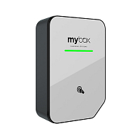 MyBox PLUS 11kW - white glass, RFiD, cable Type 2, 5m