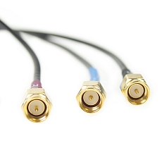 Anténa GPS/GLONASS/4G/WiFi montážní E058, 3x SMA(m), 3x RG174