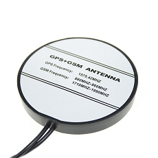 Anténa GSM/GPS magnetická B008, 2x SMA(m), 2x RG174/3m