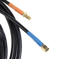 Anténa GSM/UMTS/LTE/GPS/GLONASS samolepicí R40, 2x RG174/10cm/SMA(m), 2x Cable Ext. SMA f/m .195/2m