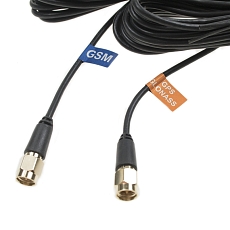 Anténa LTE/GNSS samolepicí R40, 2x SMA(m), 2x RG174/5m