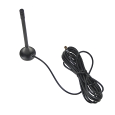 Anténa LTE magnetická 016L, 2 dBi, MCX(m) 90°, RG174/3m