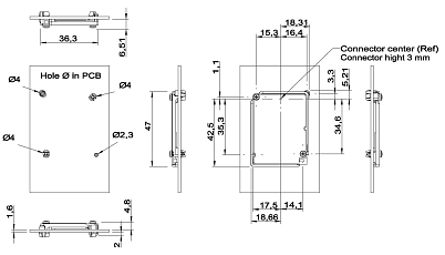 Montážní konzola pro 75,6x