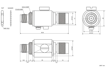 Lightning arrestor TNC(m)/TNC(f)