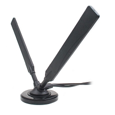Anténa LTE MIMO magnetická FLAT MT19, 5 dBi, 2x SMA(m), 2x RG58U/5m, IP65