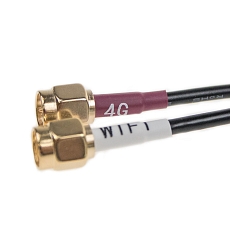 Anténa LTE/WiFi montážní 046, SMA(m),SMA‐RP(f‐pin), RG174/3m