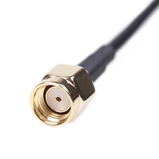 Anténa WiFi samolepicí W107, 2 dBi, RP-SMA(pin f), RG174/3m