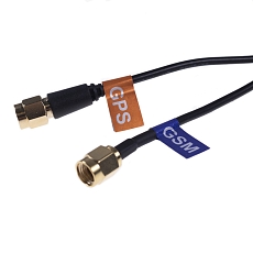Anténa GSM/GPS lepicí PUK, SMA-RP(f)/SMA(m), RG174/5m