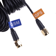 Anténa GSM/GPS Adhesive PUK, 2x SMA(m), 2x RG174/5m