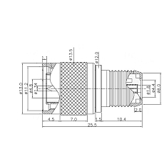 Konektorová redukce TNC(m)/F(f)