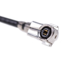 VF kabelová redukce H.FL/MCX(f) panelový, 1.37mm koax. kabel,  L100mm