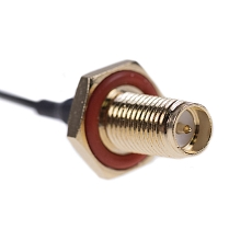 VF kabelová redukce U.FL(f)/SMA-RP(střed m)panel, LP-088, 10 cm, baleno á 100 ks, ESD balení