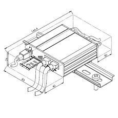Teltonika LTE router RUT241, drawing