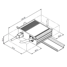 Teltonika TRB140 Gateway, drawing