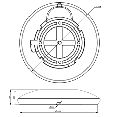 WiFi Access point Teltonika TAP100, drawing WiFi Access point Teltonika TAP100, drawing