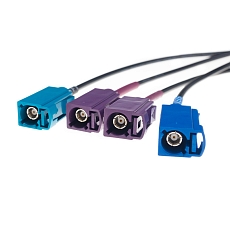 Antenna LTE MIMO/GNSS/WiFi samolepicí E316LM, 2.5 dBi, 1x FAKRA C (GNSS) 2x FAKRA D (LTE) 1x FAKRA Z