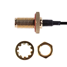 VF kabelová redukce U.FL(f)-SMA(f) panel. LP-088, 8cm, bužírka