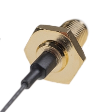 VF kabelová redukce U.FL(f)-SMA(f), LP-040, 10 cm, bužírka
