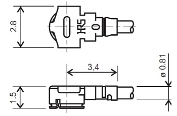VF kabelová redukce U.FL(f)-SMA(f), LP-040, 10 cm, bužírka