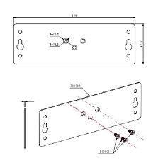 DIN rail holder S051003 for fixing Robustel router DIN rail holder S051003 for fixing Robustel router