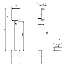 Stojan pro nabíjecí stanici MyBox PLUS 22kW, nákre Stojan pro nabíjecí stanici MyBox PLUS 22kW, nákre