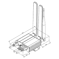 5G Redcap router Teltonika RUT271, drawing 5G Redcap router Teltonika RUT271, drawing