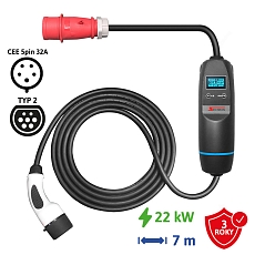 Przenośna ładowarka samochodowa SECTRON 22kW, 7 me