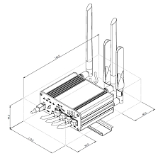 Router Teltonika RUTX11 pro kolejová vozidla, rozm Router Teltonika RUTX11 pro kolejová vozidla, rozm