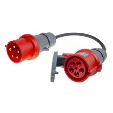 Redukce CEE 5pin 16A - CEE 5pin 32A 400V 0,4m