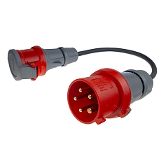 Redukce CEE 5pin 16A - CEE 5pin 32A 400V 0,4m