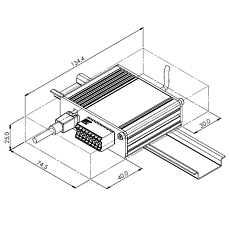 Gateway Teltonika TRB41, drawing