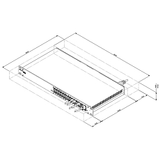 Teltonika Switch SWM280, nákres Teltonika Switch SWM280, nákres