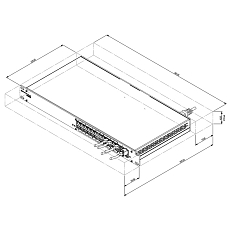 Teltonika Switch SWM282, nákres Teltonika Switch SWM282, nákres