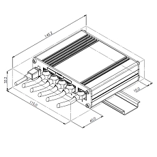 Przełącznik Teltonika TSW100, rysunek
