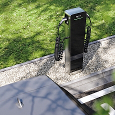 AC nabíjecí stanice MyBox Post lakovaná ocel