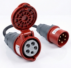 Adaptor CEE 5pin 16A - CEE 5pin 32A 400V 0,4m