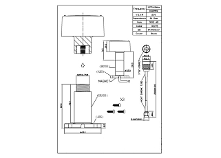 Anténa GNSS montážní marine, TNC(f), 20m lowloss .195, SMA/TNC