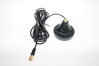 Magnet Mount Antenna Base, SMA-RP(pin m) on base, SMA-RP(pin f) on cable, RG174/3m