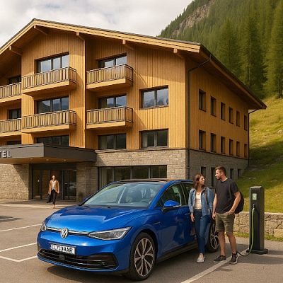 Nabíjecí stanice u hotelu – chytrá investice s velkým přínosem pro majitele i hosty