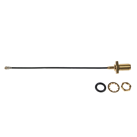 VF kabelová redukce U.FL(f)/SMA-RP(střed m) panel, LP-088, 10 cm