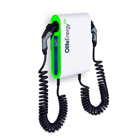 Olife Energy DoubleBox AC 22kW - BASE - 2 kroucené kabely Typ 2, 4m