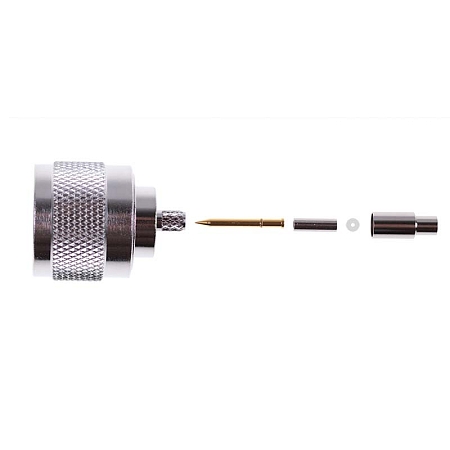 N Plug crimp for RG-174 cable