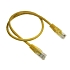 Ethernet. kabel, křížený, kulatý, žlutý, 1,5 m