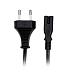 NEDIS napájecí kabel pro adaptéry/ Euro zástrčka - konektor IEC-320-C7/ přímý-přímý/ dvoulinka/ černý/ 2m
